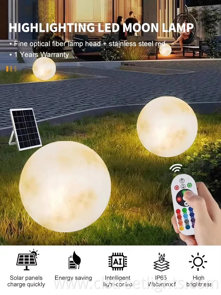 Eco-Friendly Round Solar Garden Light with Warm Glow